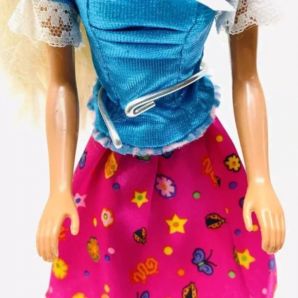MATTEL BARBIE Doll Long Blond Hair Blue Eyes Top & Skirt 12"Tall Used - Picture 4 of 11